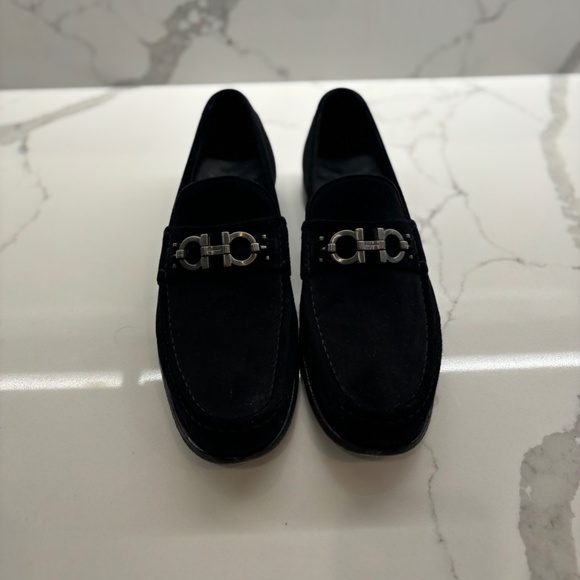 Men\'s Salvatore Ferragamo Black Suede Loafer main image 4